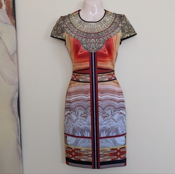 Clover CANYON Bodycon Printed Dress Xs - Picture 2 of 16